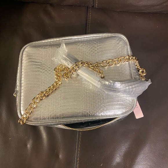 Victoria Secret silver crossbody bag NWT - Picture 2 of 4